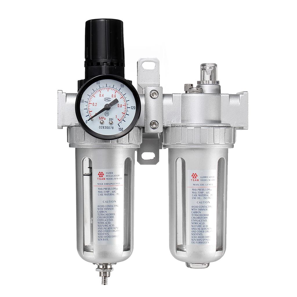G1//4/" In line Air Compressor Filter Regulator Gauge Trap Oil Water Regulator