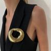 Niche Exquisite High Sense Exaggerated Geometric Brooch Female Cold Wind Unique Temperament Light Luxury Simple Corsage