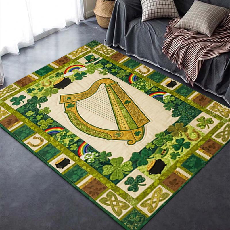 2025 New St.Patrick's Day Carpet Rug for Living Room Bedroom Home Sofa Decoration,Kids play Non-slip Floor Mat73