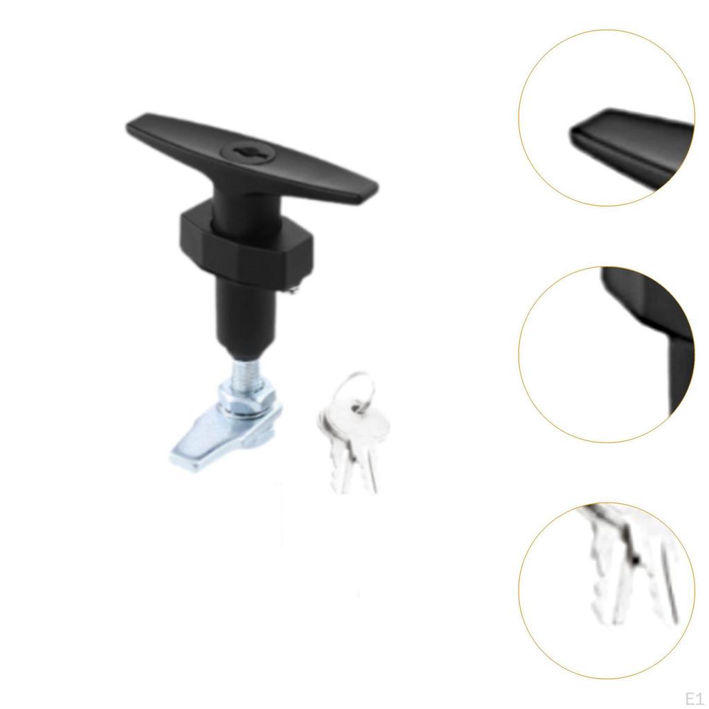 Assorted Set of T-Handle Locks, Safety Lock, Replacement, Practical, Shed Door Latch,