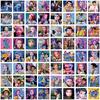 152-sheet Glitter Purikura Card Sticker Set with No Duplicates, 36 Hologram Cards, 36 Purikura Cards, and 80 Stickers