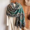 Fashion Thick Soft Cashmere Luxury Brand Jacquard Scarf Women Winter Poncho For Lady Casual Neckerchief Bandana Shawl Headband