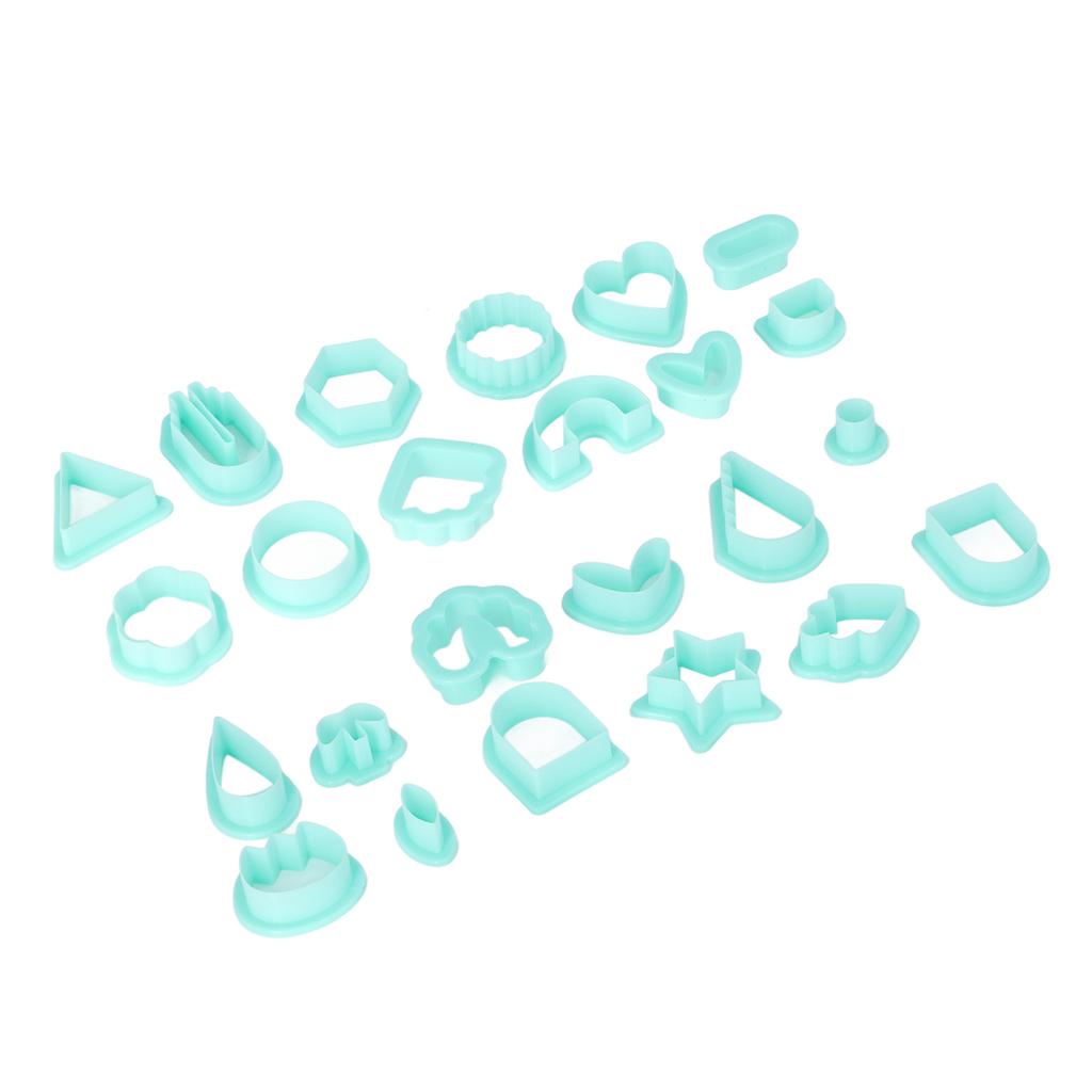 24 Pcs Polymer Clay Cutters Various Shapes DIY Hand Made Jewelry Earrings Making Mould Cutters Tools