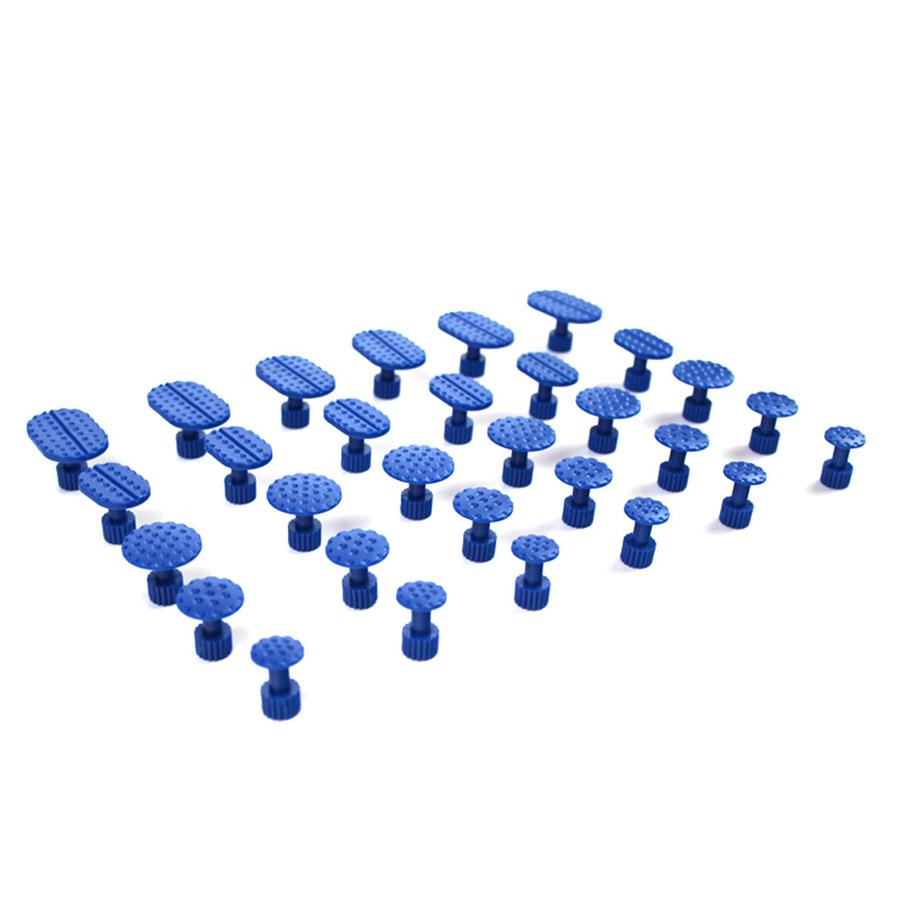 

Набор инструментов для ремонта вмятин без покраски: 30 x Приклеиваемые тяговые пластины с Т-образной рукояткой и обратным молотком