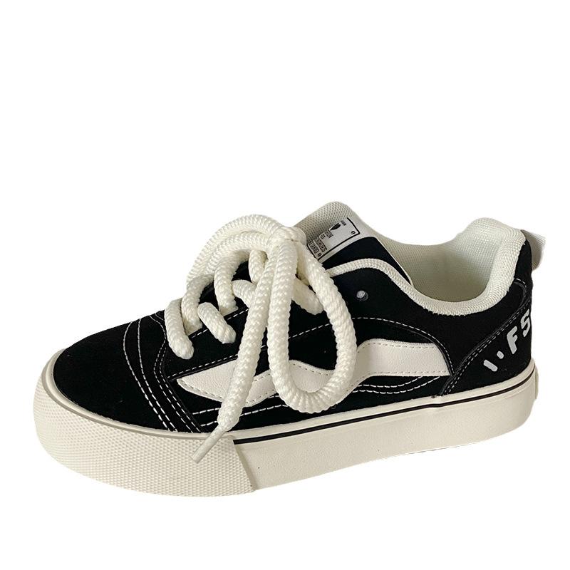 H1209 Hong Kong style retro bread shoes women's autumn new 2025 popular chic versatile ins tide college style board shoes