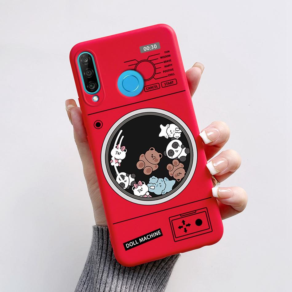 Für Huawei P30 Lite Hülle Niedlicher Bär Cartoon Frosch Weiche Matte Silikon Handyhüllen Für Huawei P30 P30Lite P30Pro P 30 Lite Pro Cover