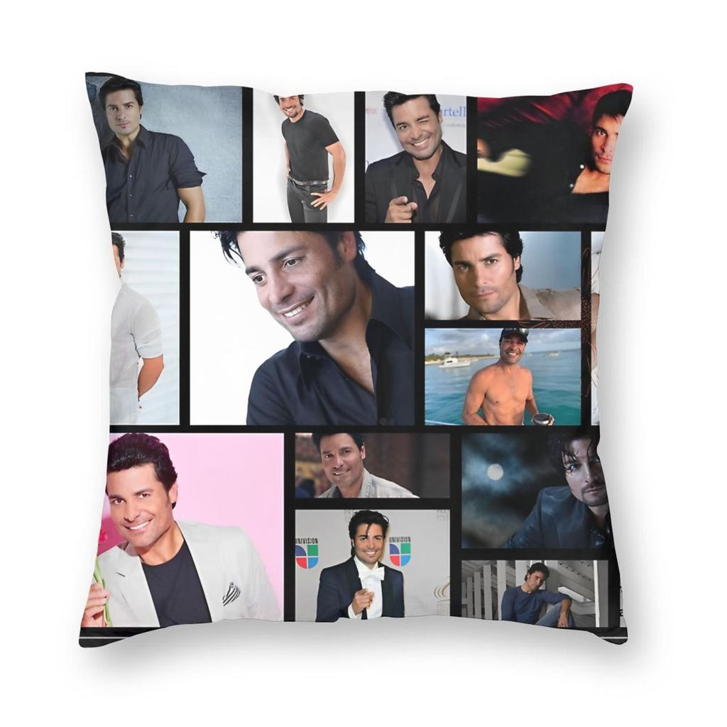 Chayanne Puerto Rican Latin Pop Singer Pillowcase Printing Fabric Cushion Cover Decorations Throw Pillow Case Cover Car Zipper