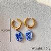 New Chinese Style Ceramic Multi-style Earrings Classic Fashion Party Accessories Designed for Women Exquisite Earrings