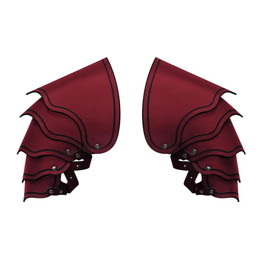Medieval Warrior Leather Armor Shoulder Protection for Cosplay and Stage Props