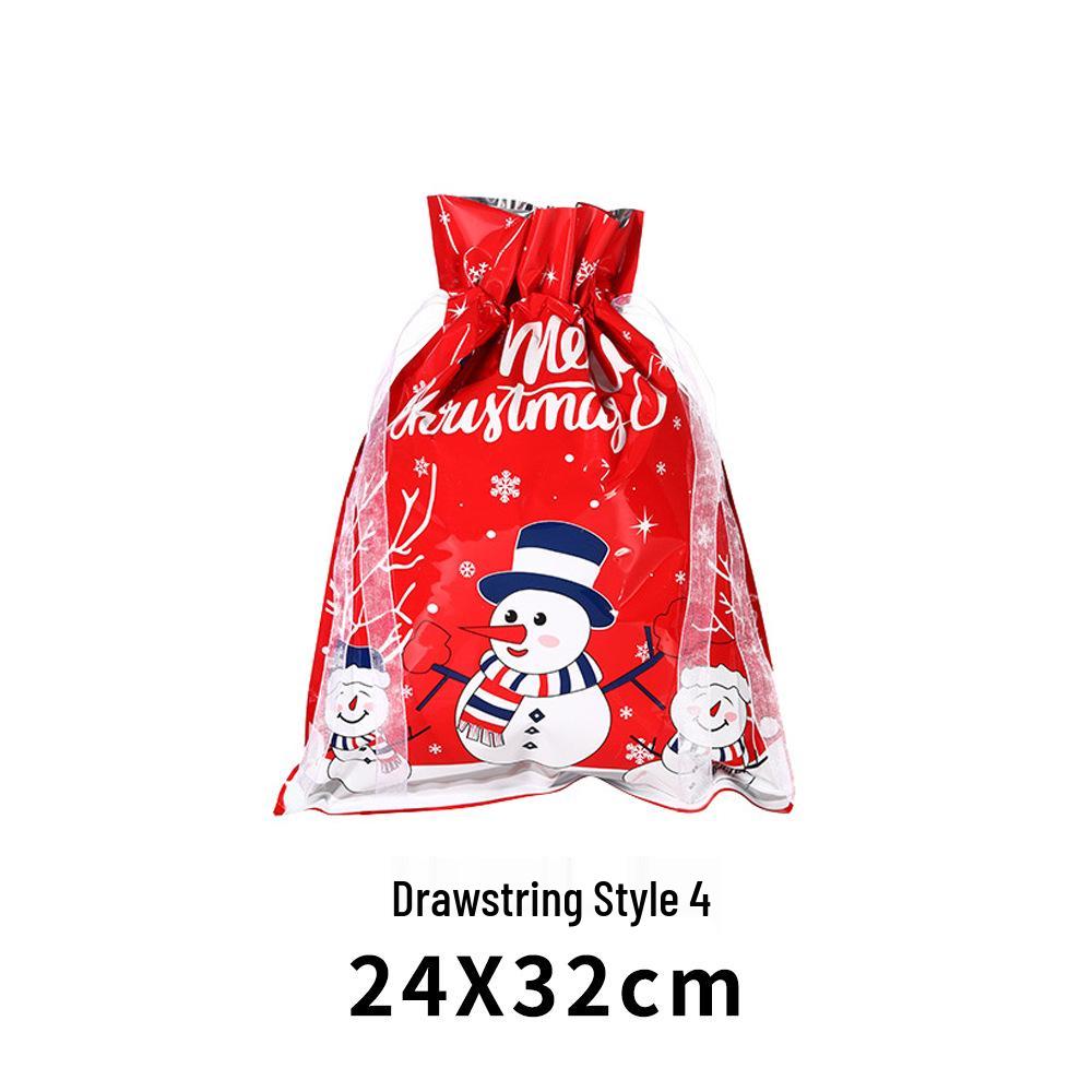 Exclusive Christmas Drawstring Gift Pouch - Festival Candy Bag in Stock