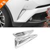 For Toyota CHR C-HR 2016- Chrome Carbon Look Trim Car Front Rear Foglight Lamp Sticker Cover Decor Protector