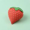 Strawberry Pin Cushion Green Leaf Top Holder Soft Stuffed Cute Sewing