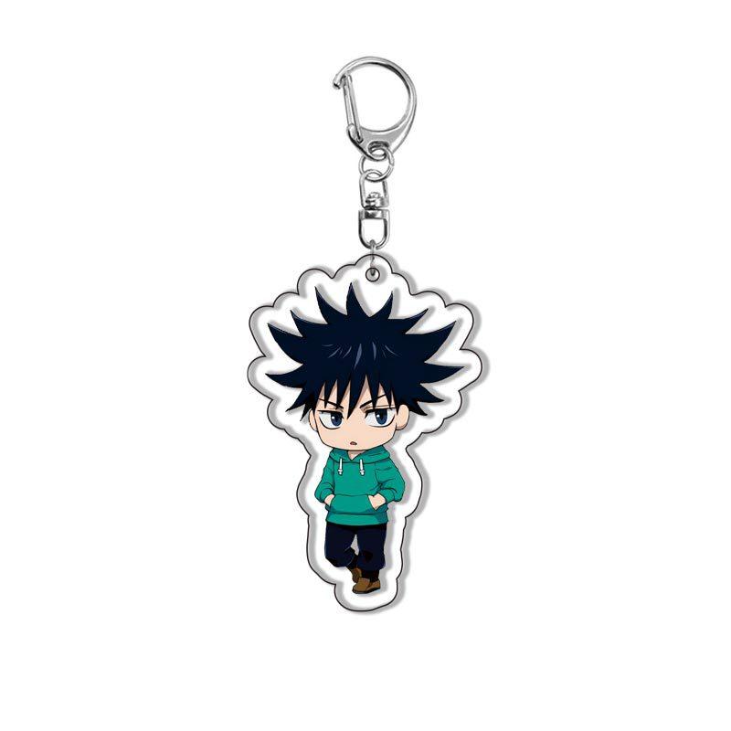 Anime Jujutsu Kaisen Acrylic Keychain Yuji Itadori Megumi Fushiguro Nobara Kugisaki Cute Cartoon Figure Pendant Bag Charm
