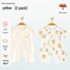 Babyprints Newborn Cotton Short-Sleeve Romper 2-Pack