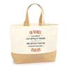 Cabas en jute - PLANETEE - Un Younès aussi génial - Personnalisé - Jute naturel - Fabriqué en France