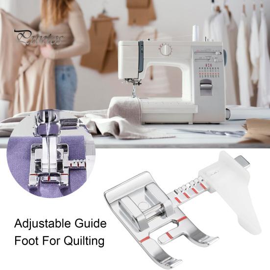 Sewing Machine Presser Foot Adjustable Guide Snap-On Stainless Steel Quilting Patchwork Stitching Low Shank Domestic Sewing Machine Feet