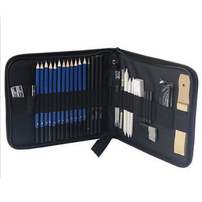 Art Supplies Drawing Kit with Graphite Charcoal Sticks Tool Sketch book for Adults Kids 35pcs Drawing and Sketching Pencil Set Professional Sketch Pencils Set in Zipper Carry Case