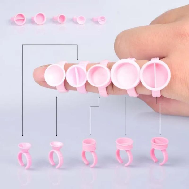 100 Pcs/set Disposable Mini Tattoo Ink Cup For Tattoo Supplies Accessorie Eyelash Grafting Glue Cup Makeup Tools