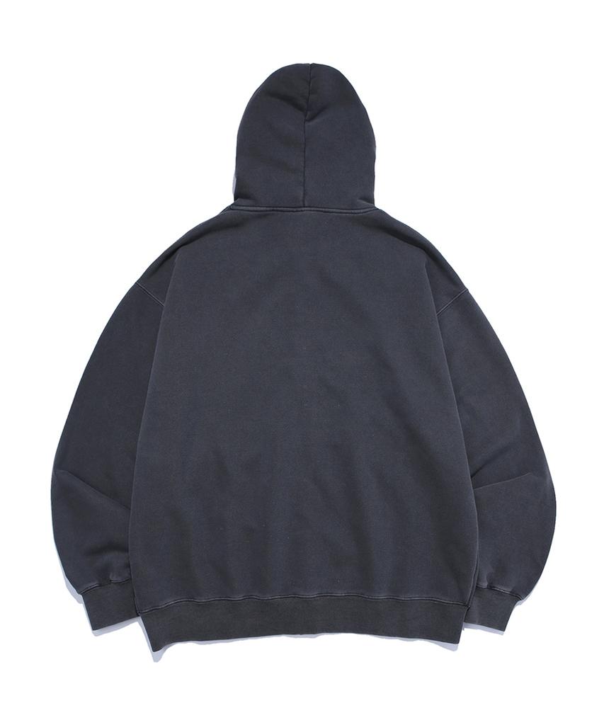 Yale Small Arch Zip-Up Hoodie_Pigment Charcoal