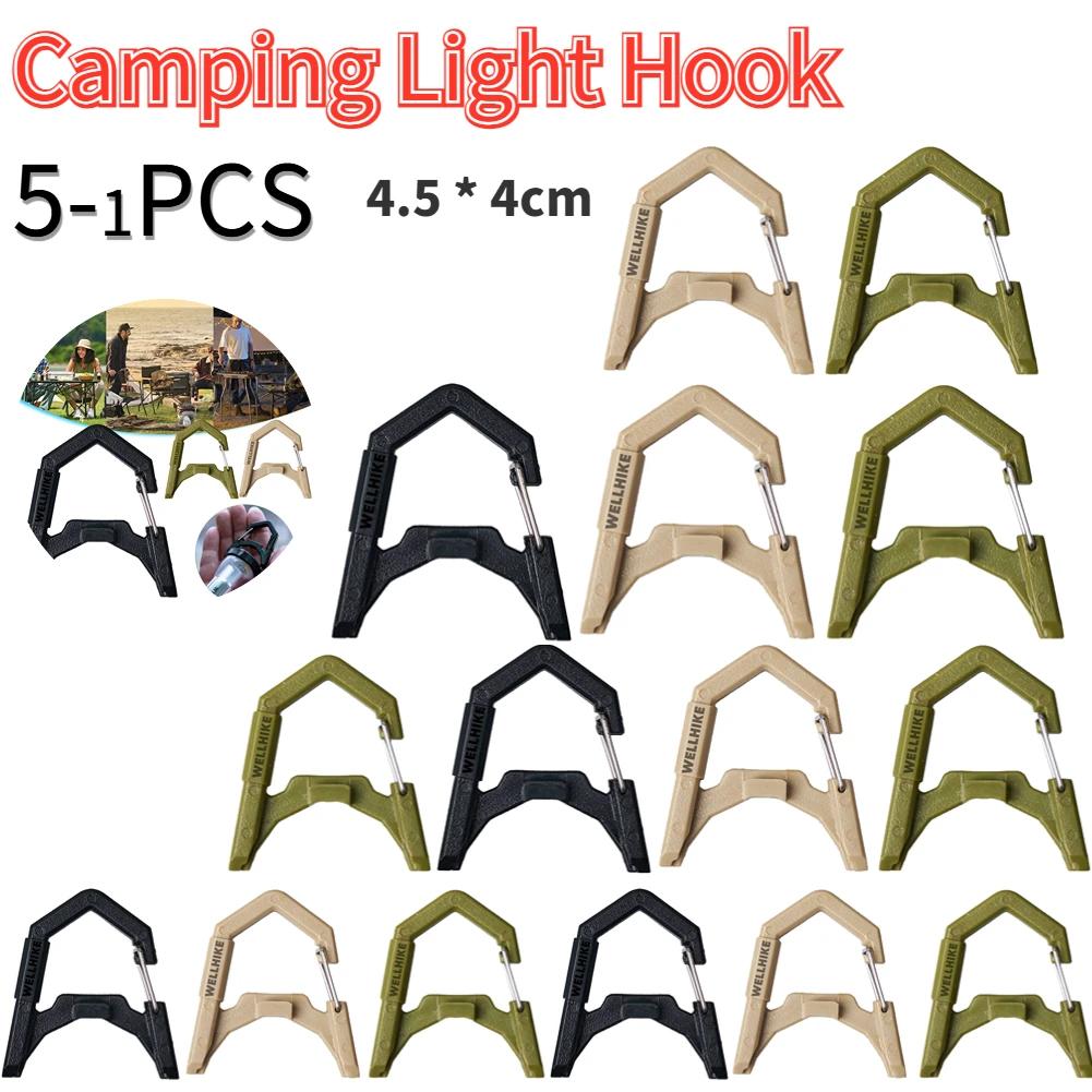 5-1PCS Multipurpose Outdoor Tent Camping Light Hook Magnet Bearing Hanger Light Hanger Camping Lantern Hanging Buckle Hook