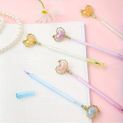 Return To School Season 2pcs 0.5mm Creative Love Beads Neutral Pen Cute High-value Styling Gift Pen Sign Pen Student Stationery