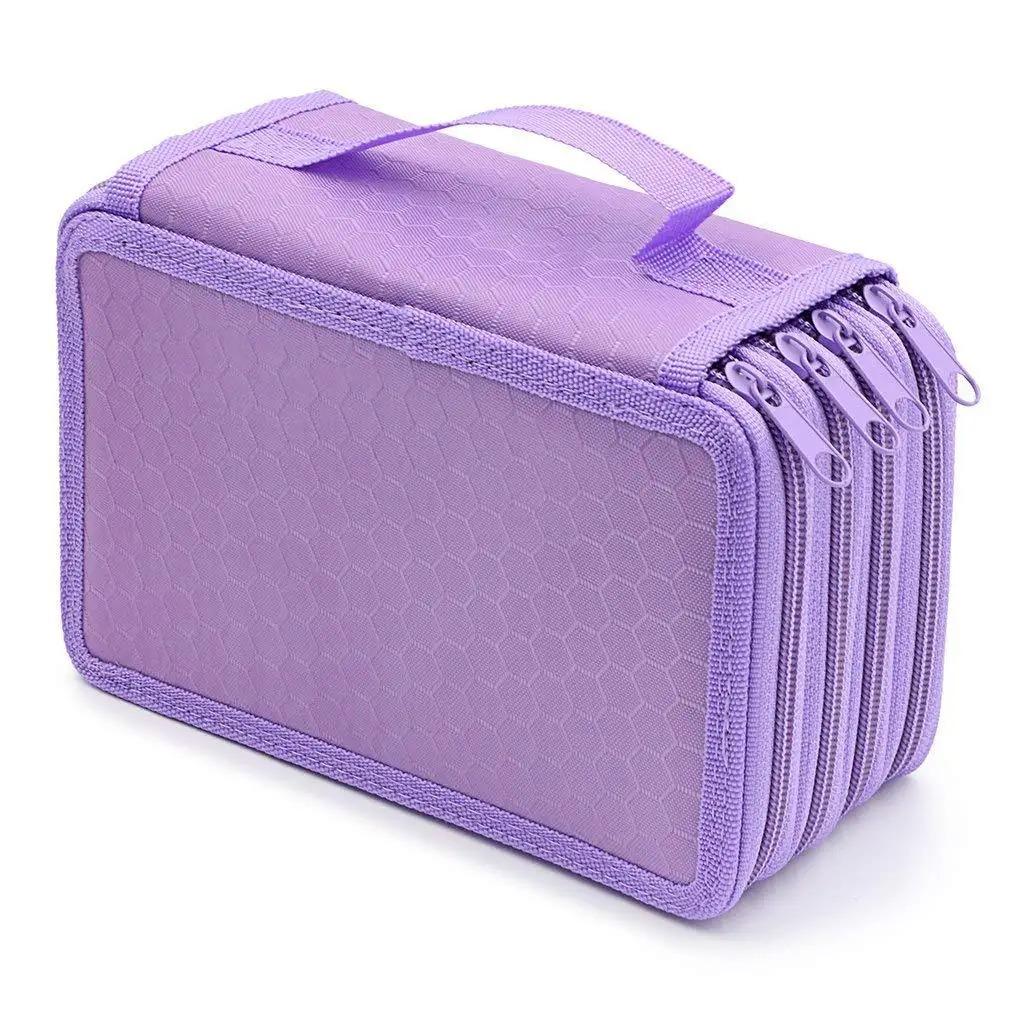 72 Holes Four Layers Pencil Case Large Capacity Kawaii Pen Storage Bag Korean Stationery Back To School Office Supplies
