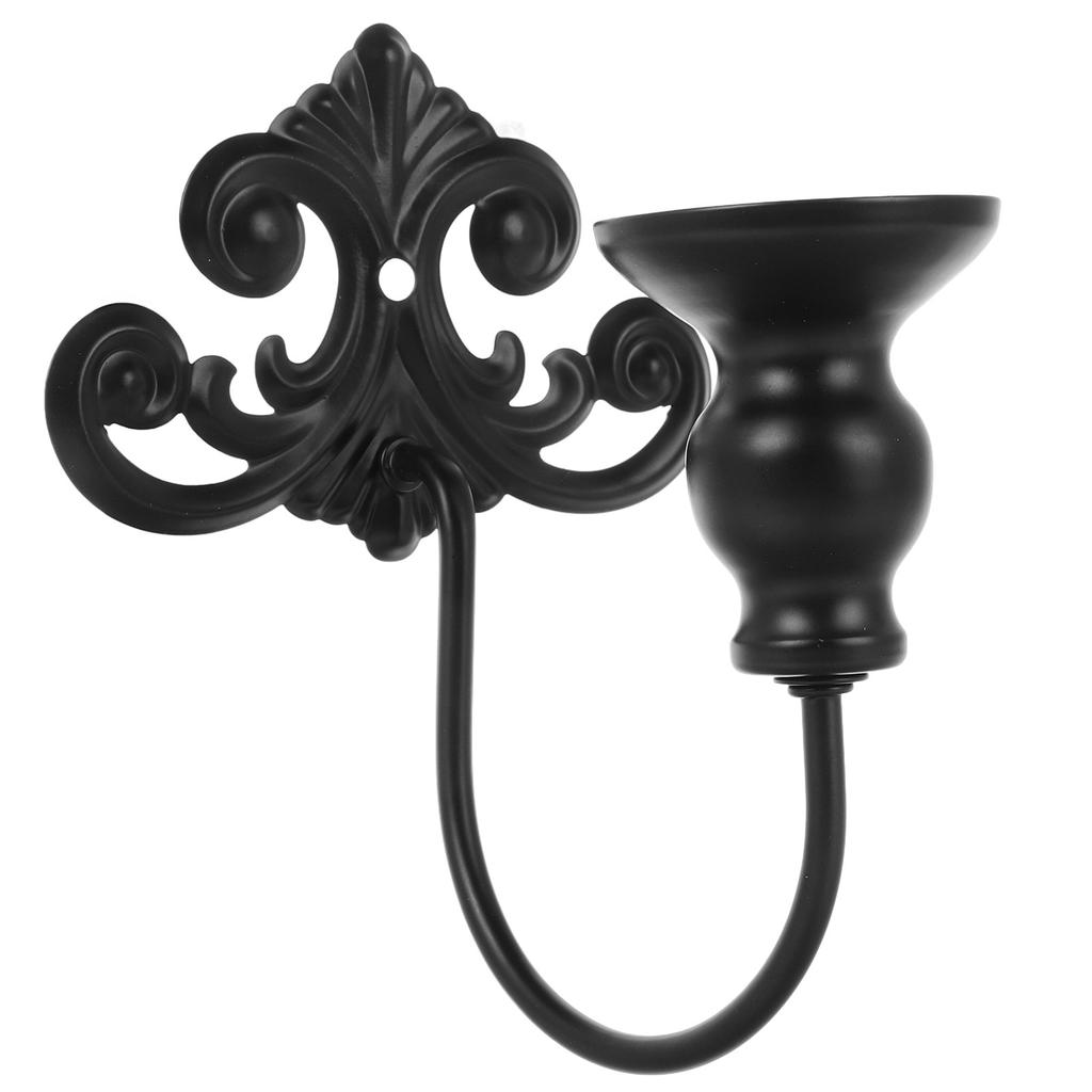 Metal Wall Sconce Holder Stylish Simple Design Enhanced Stability Elevated Rim for Dining Living Room Office Wall