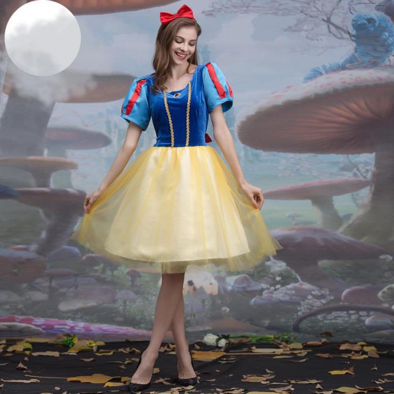 Halloween Costume Snow White Costume Adult Costume Queen Costume Princess Dress Performance Costume