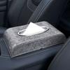 Curved Design Car Tissue Box High-end Style Car Console Tissue Box  Car Interior