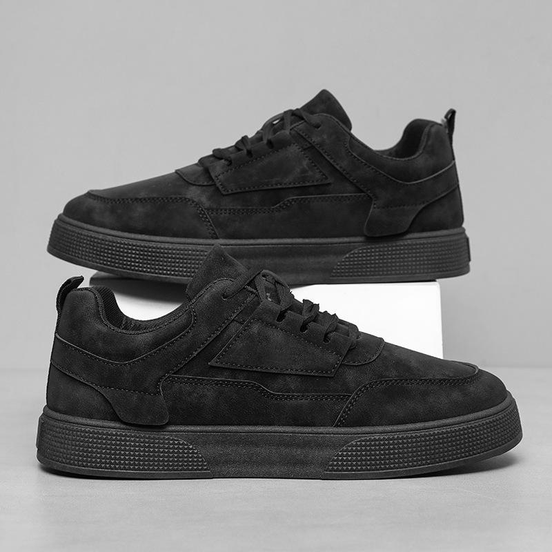 

Men s Skateboarding Shoes New Men s Shoes Leather Fashion Low-top Men s Casual Trendy Shoes Running Sports Large Size 39-48 39 чёрный