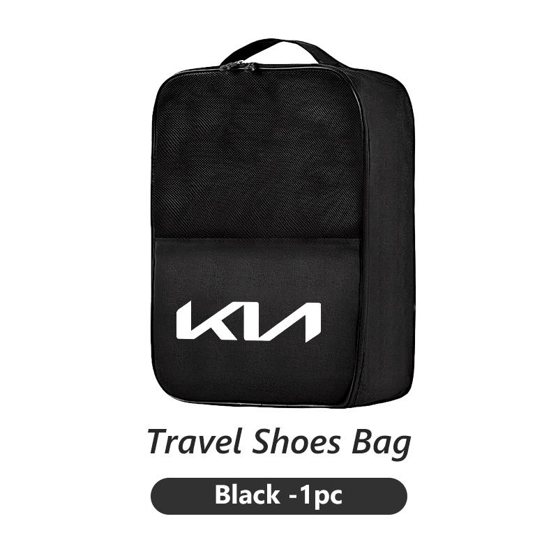 OXXN7 Car Logo Travel Shoes Storage Bag Waterproof Organizer Shoe Bags For KIA Ceed Sportage Rio K5 K2 Optima Cerato Venga Sedona