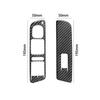 2Pcs For Volkswagen Tiguan Carbon Fiber Interior Front Door Control Cover Trim