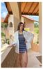 Women's Striped Slimming One-Piece Swimsuit with Side Cutouts