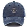 Men'S Simple Retro Baseball Caps Wash For Outdoor Sports And Street Style Solid Color And Distressed Look For Men'S Workout
