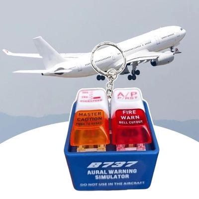 Highly Simulated Pilot Keychain Aircraft Route 737 Warning Sound EGPWS Warning Simulator  Kids Toy