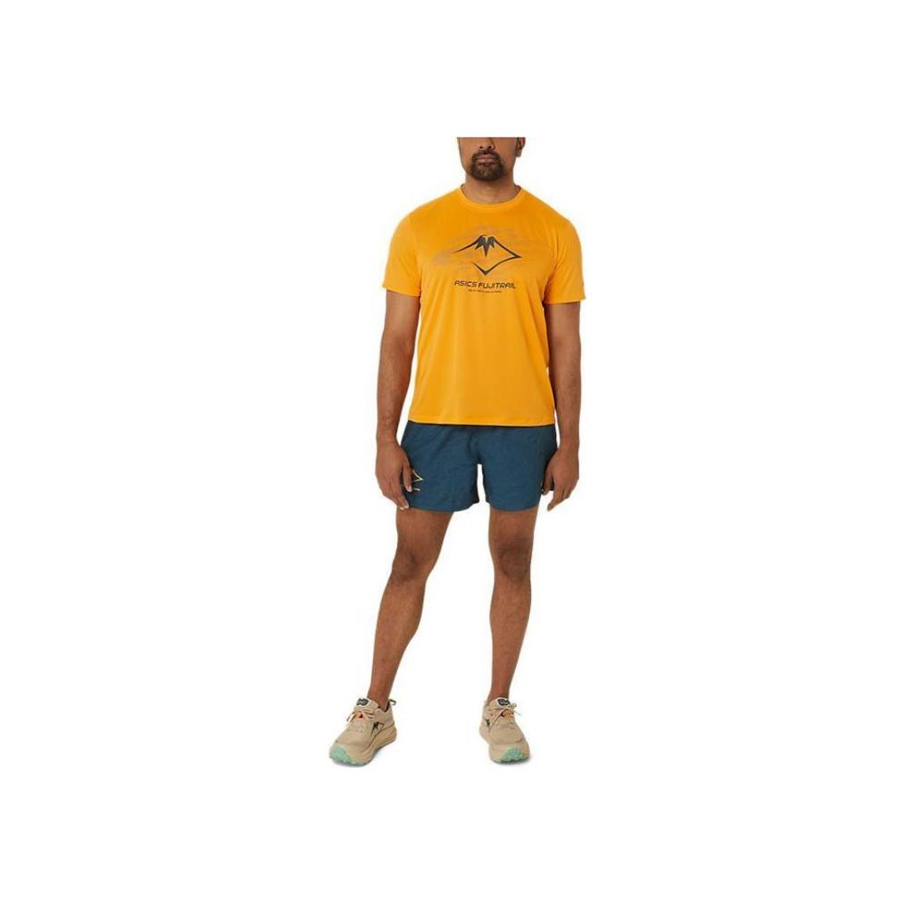 New Asics Fujitrail Logo-print T-shirt 2011C981-800
