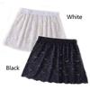 Women Slips Shirt Hem Lower Sweep Underskirt Lace Shirt Extender Layering Fake Top False Layers