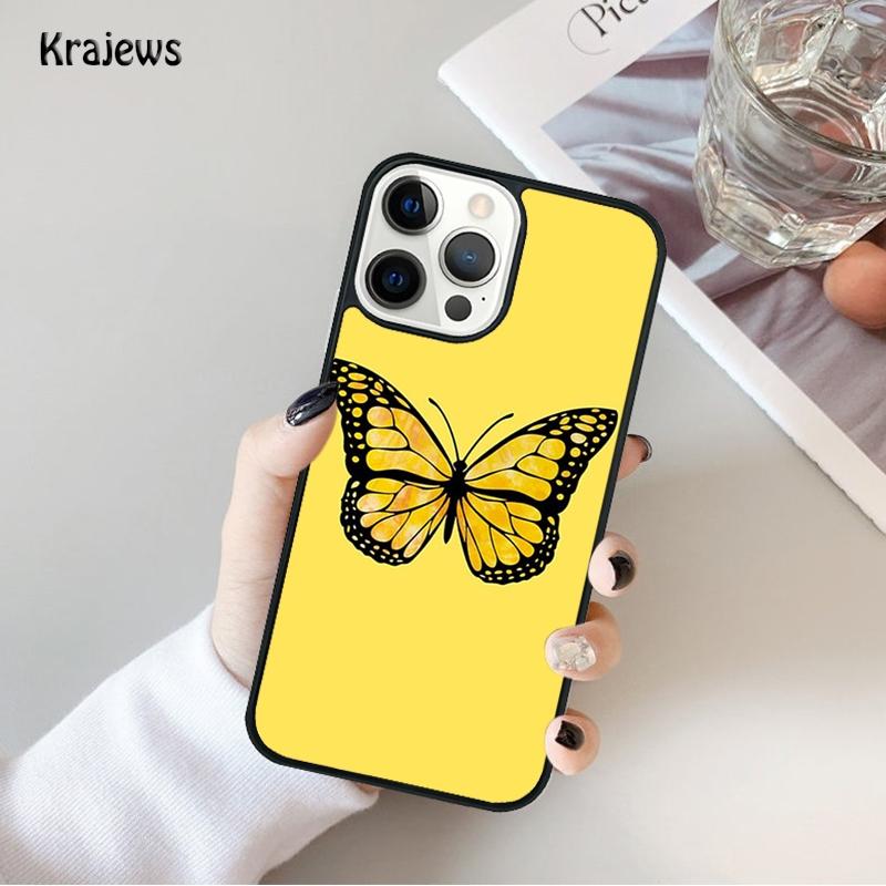 Butterfly Aesthetic Phone Case For iPhone 17 Air 16 15 14 Max Plus 11 12 13 Pro Max Phone Cover coque