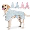 Dog Bathrobe, Super Absorbent Microfiber Dog Towel Robe with Hood, Adjustable Quick-Drying Pet Bath Towel for Dogs