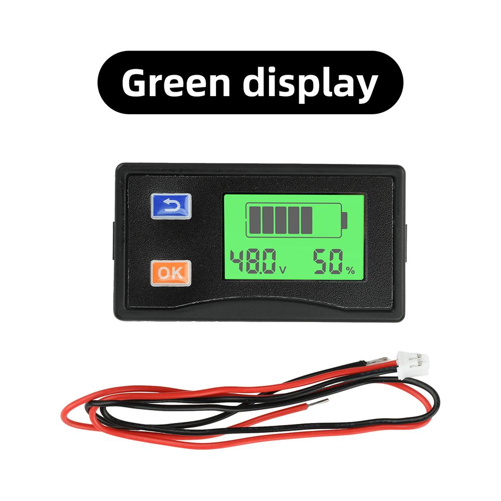 DC 9–120V LCD Digital Voltage Meter and Battery Level Indicator, Universal Power Meter, suitable for electric vehicles, etc.