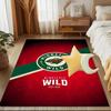 Minnesota-Wild Hockey Team Floor Mat for Living Room, Game Rooms, Office, Bedroom, Office Floor Mat Playful Design, Christmas Fan Gifts