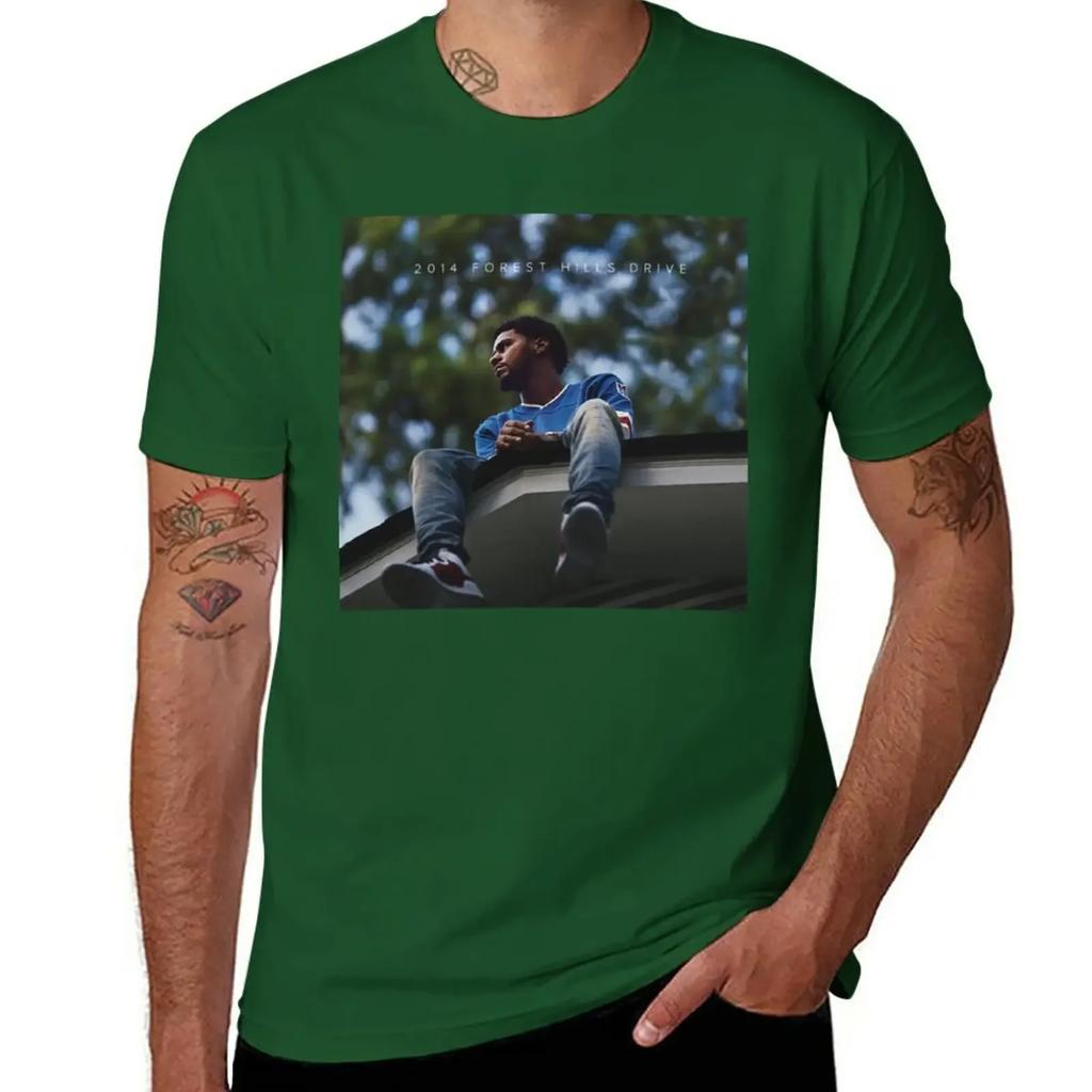 2014 Forest Hills Drive T-Shirt Quick-drying Tops Anime Clothes Big and Tall T Shirts for Men