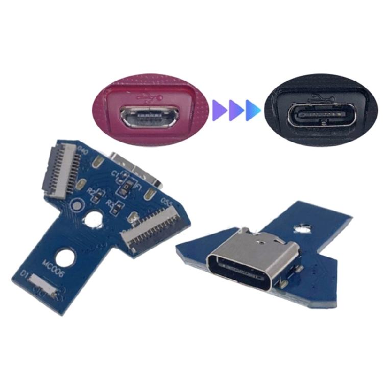 Flat Cable Compatible Charging Port Adapter for JDS-040 JDS-05 Controller With 5 Poles USB C Interface Upgrade