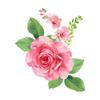 Trois Ratels Qcf4 aquarelle Bouquet fleur voiture autocollant vinyle Pvc décalcomanie pour maison chambre mur fenêtre porte réfrigérateur cuisine