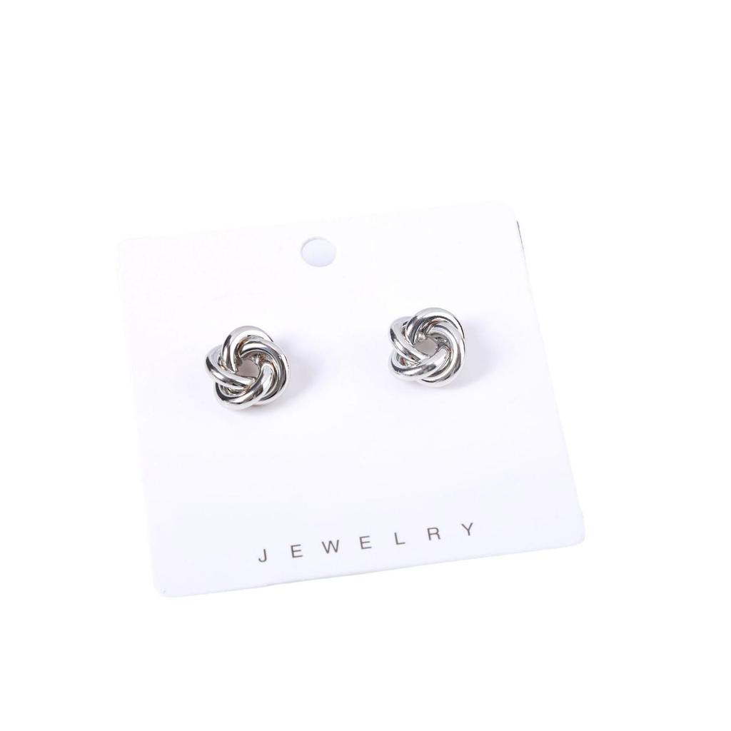 Elegante Geometrische Ohrstecker mit Gold-Twist-Textur - Europäischer Retro-Stil