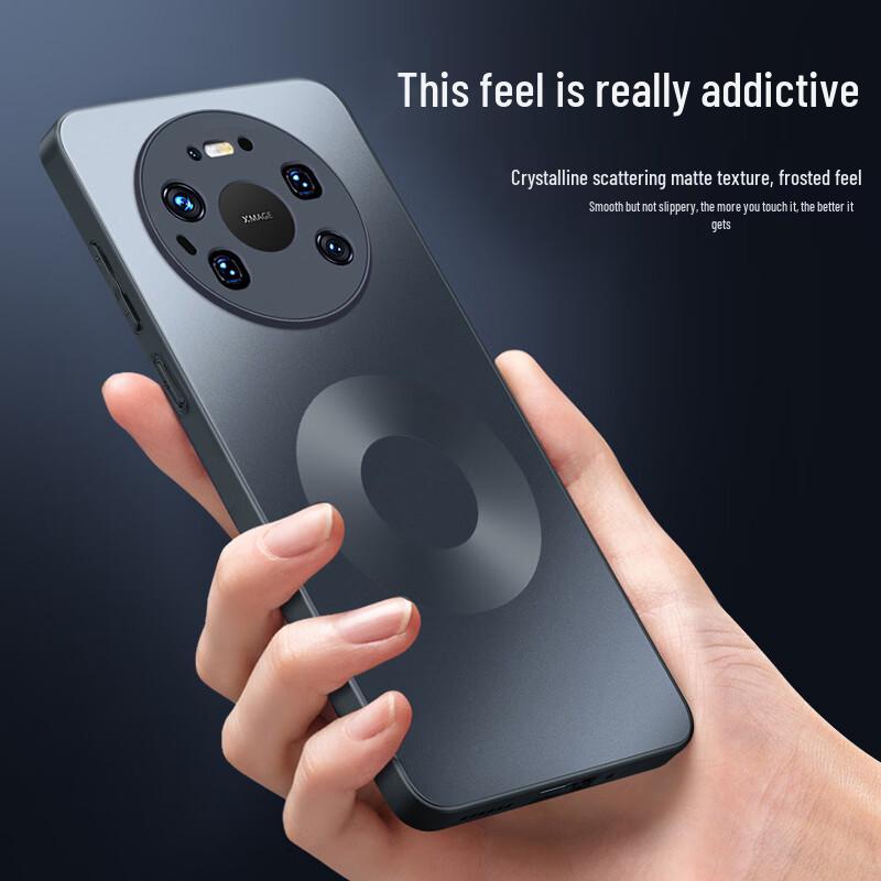 NEYAA Magnetic Ring Frosted Phone Case for Huawei Mate 80 Pro Max