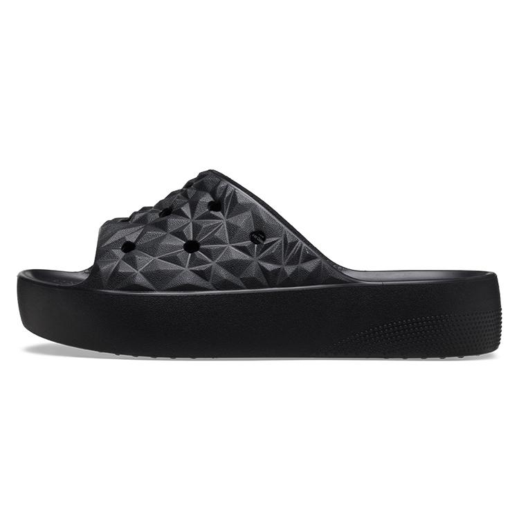 

Crocs Classic Platform Slides Black Women s 209564-001 38-39