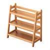 Bamboo Coffee Organizer Stand for Syrup And Mug Display On Kitchen Counter