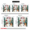 2pcs,2D Plane Printing Print Curtains Cute Deer Snowman Christmas Forest (2) Versatile 100% Polyester (without Rod) Art Deco