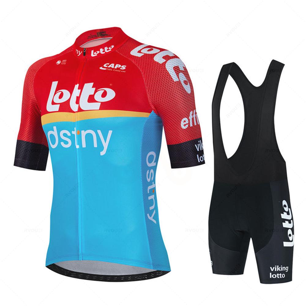 

Lotto Cycling Jersey Set 2026 Summer New Bicycle Clothing MTB Uniform Riding Bib Shorts Bike Clothing Maillot Ciclismo Hombre M